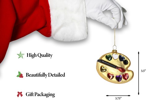 North Star Christmas | Art Palette Glass Ornament | Other Ornaments - Picture 3 of 7