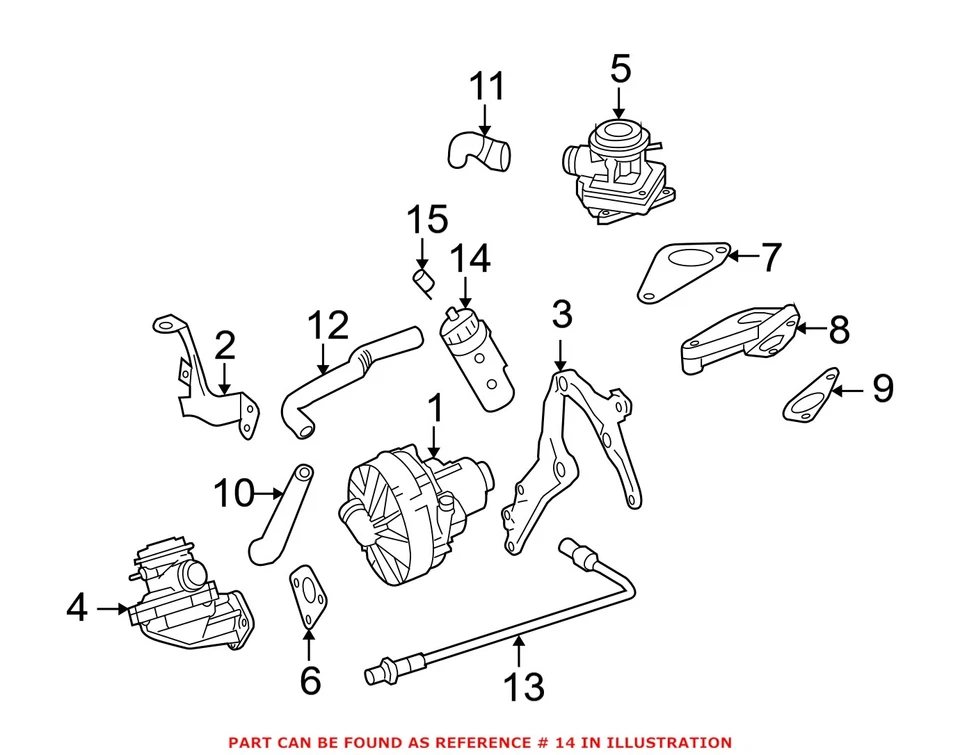 Bote de vapor original OEM para Mercedes 1644701459 Foto 2 de 2