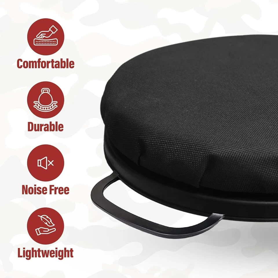 Ковшеобразное сиденье 5 галлонов, поворотная на 360 градусов крышка ковша с подкладкой из пеноматериала с эффектом памяти - Изображение 2 из 4