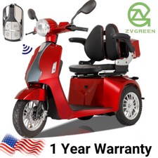 3 Wheels Electric Mobility Scooter 800W 60V 20AH Battery Motor for Adult Senior