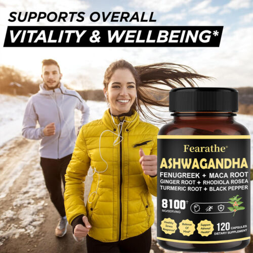 Ashwagandha 6000 mg alholva 550 mg raíz de maca 500 mg raíz de jengibre 250 mg rodiola - Imagen 12 de 17