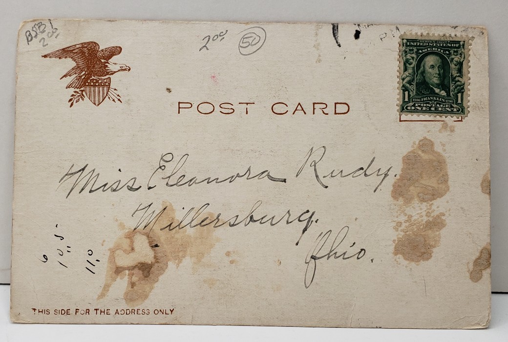 Pittsburgh PA CHRIST M.E. CHURCH to Millersburg Ohio Postcard C16 eBay