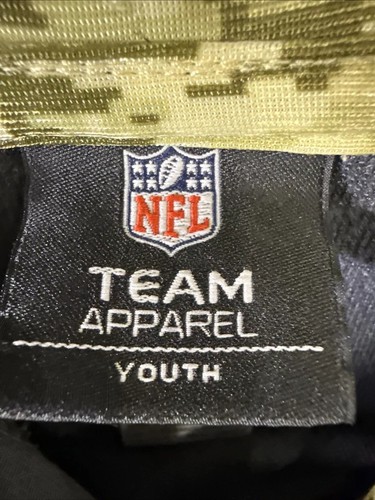 Atlanta Falcons Boys Hoodie Large Black Dri fit camo NFL Salute To Service youth - Picture 5 of 12