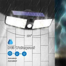 Waterproof 100 LED Solar Powered Light Outdoor PIR Motion Sensor Garden Security
