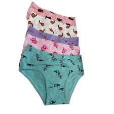 Girls Underwear Briefs 5-Pack Cute Prints Cotton Panties Kids Underwear 160