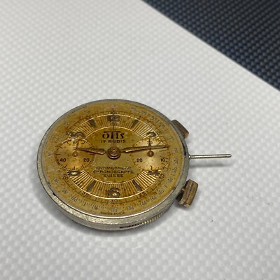 LANDERON 48 Vintage WORKING Uhrwerk, OTIS ZIFFERBLATT ORIGINAL, Zeiger, NEU Schaft,