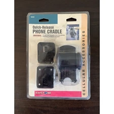 NIP Custom Mobile Accessories Quick-Release Phone Cradle Universal Black