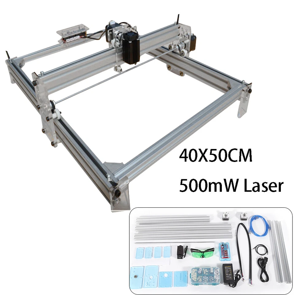 12V 500mW CNC Laser Graviermaschine DIY Holz Gravurmaschine Gravierger?t 40X50CM - Bild 4 von 4