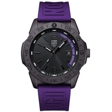 Luminox Men's Watch Pacific Diver Black Dial Purple Strap XS.3121.BO.TY.SET