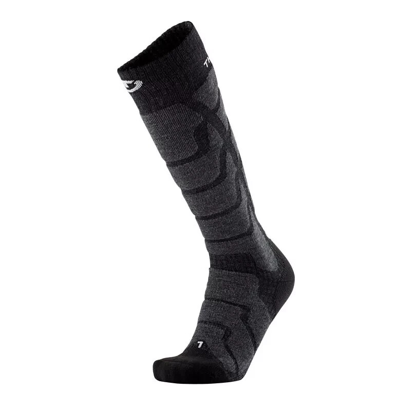 Therm-ic Ski Warm Knee-High Socks Black Merino Wool Trekking Large (UK 8.5-10.5)