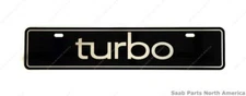 Genuine Saab Vanity Plate Turbo For 2003-2006 Saab 9-3 0274179-AK