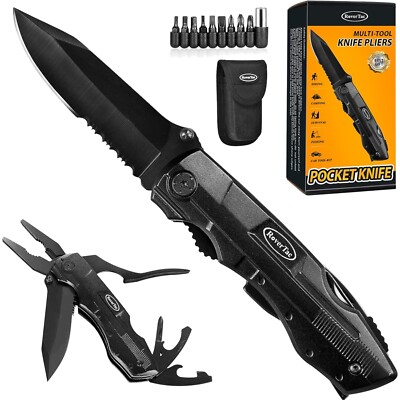 Multitool Campingmesser aus Edelstahl   9-in-1 Werkzeug für Abenteuer und Reisen