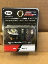 TRUX TLED-BX3RW 3/4" Dual Revolution Red Marker to White Auxiliary LED Light 