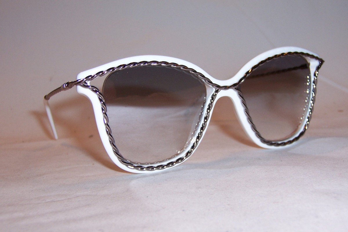 NEW MARC JACOBS SUNGLASSES MARC 160/S VK6-IC WHITE/SILVER MIRROR