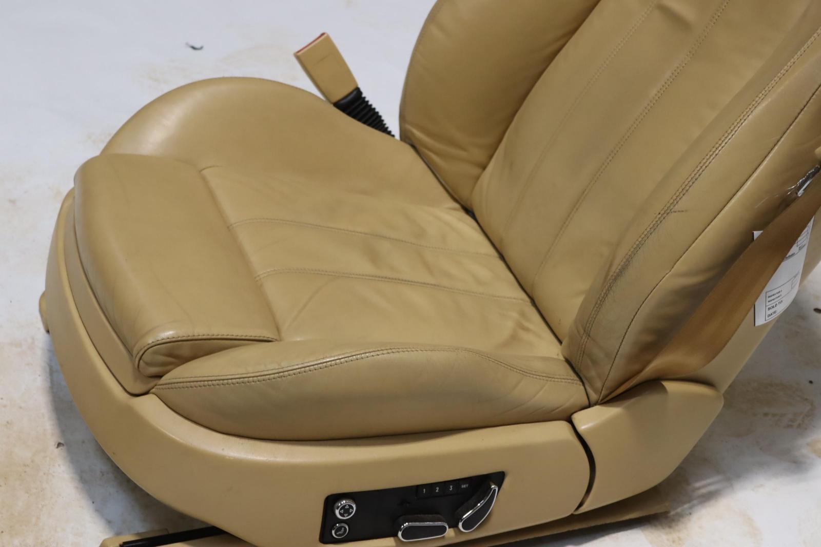 2003-2011 BENTLEY CONTINENTAL GT FRONT LEFT DRIVER SEAT TAN LEATHER OEM