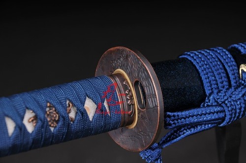 Wakizashi FullTang Japan Katana Sword 28" Blade Unokubi-Zukuri 9260 Spring Steel - Picture 9 of 12