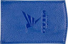 NEW !! COLIBRI LEATHER XL CIGAR CUTTER & LIGHTER CASE / BLUE ** in BOX **