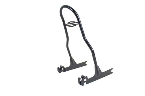 One Piece Sissy Bar Black fits Harley Davidson - Picture 3 of 4