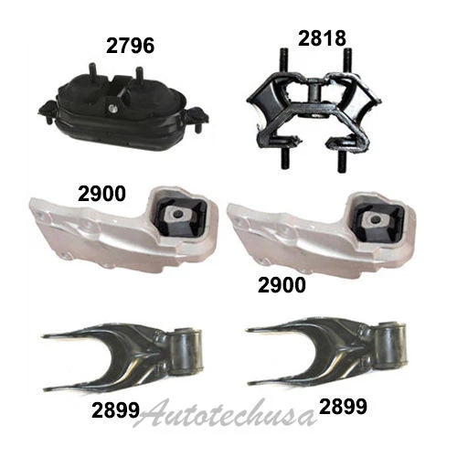Juego de montaje de motor y transmisión M942 6 piezas para 97-04 Oldsmobile Silhouette 3,4 2x2 Foto 2 de 4