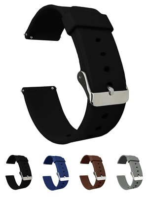 20 MM 22 MM Quick Release Silicone Smart Watch Strap Band for Women & Men
