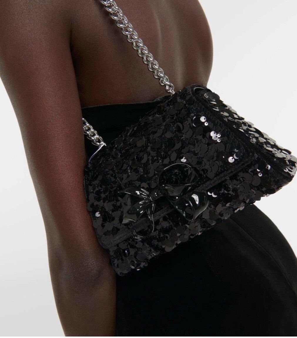 【Self-Portrait】 BOW SEQUINNED SHOULDER BAG 関税/送料込 Self Portrait Sequined Bow Mini Shoulder Bag | eBay