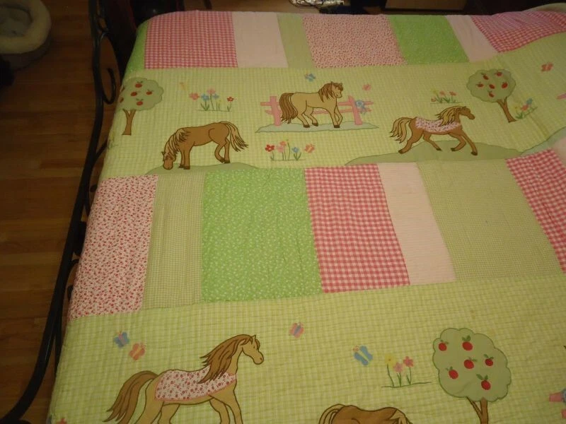 Juego de 3 colchas y 3 farsas para caballos The Comapany Kids niñas  Foto 2 de 4