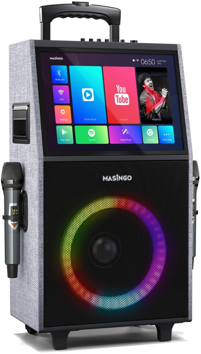 MASINGO Karaoke Machine with Built-in 15