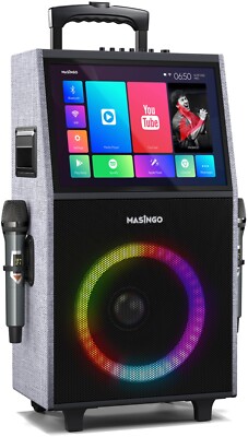 MASINGO Karaoke Machine with Built-in 15