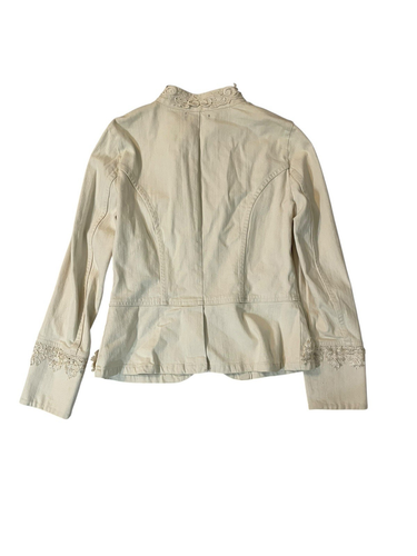 Karen Kane Embroidered Military Jacket Blazer Womens Large Country Western Lace - Picture 6 of 12