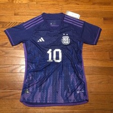  Adidas Heat.RDY - Authentic Argentina Away Jersey Size Medium (Messi #10) WOMEN