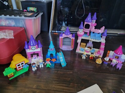 Lot Of Disney Lego Duplo Princess Playsets 10596 6154 10877
