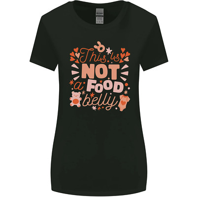 Not a Food Belly Neu Baby Schwangerschaft Schwanger Damen T-Shirt breiter geschnitten