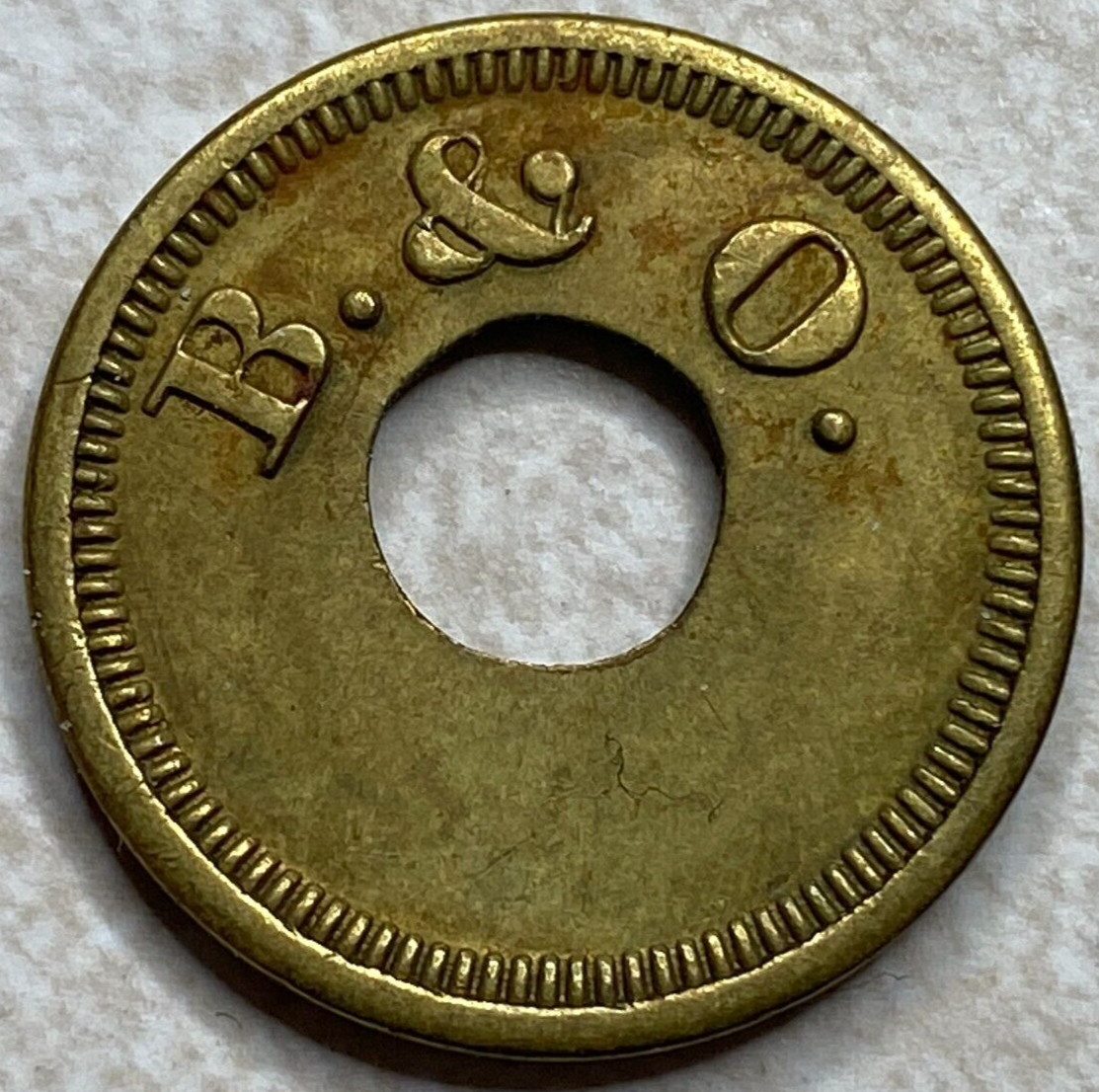 B & O Railroad Baltimore and Ohio Trade Slot Game Play Arcade Token T7258