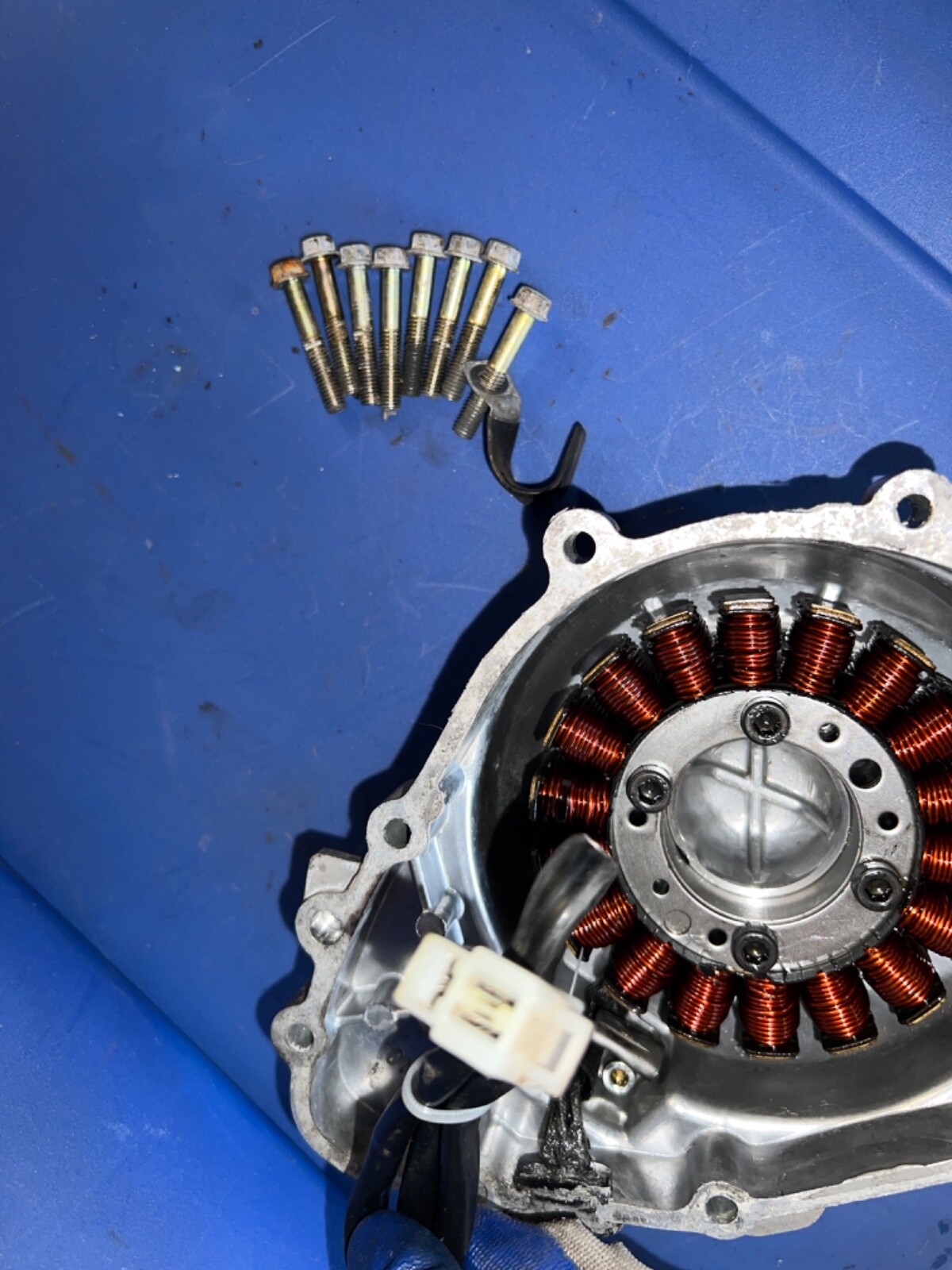 2005 2006 Kawasaki Ninja zx636 636 zx6r Engine Stator Side cover motor w/ bolts