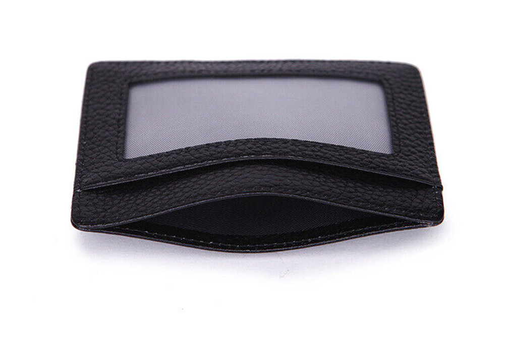 Slim Leather Wallet With Money Clip & Coin Purse - Unisex PU Leather Credit Card Holder