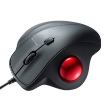 Wired Ergonomic Trackball Mouse Optical Vertical Rollerball Mice Silent Butto...