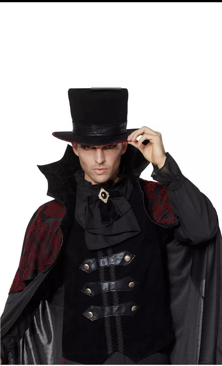 Mens Gothic Vampire Cosplay Costume Leather Masquerade Party Outfit 