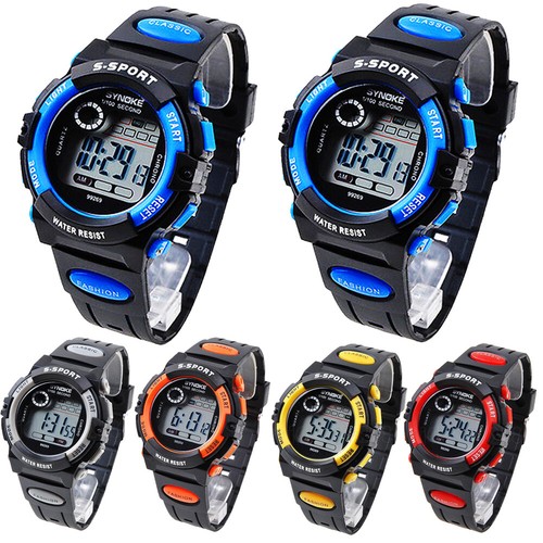 Reloj de pulsera digital impermeable SYNOKE LED alarma cronómetros para niños EE. UU. el mejor regalo - Imagen 8 de 23