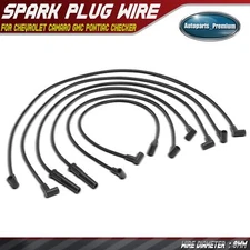 6Pcs Spark Plug Wire Set for Chevrolet Camaro Impala Malibu GMC Pontiac Checker