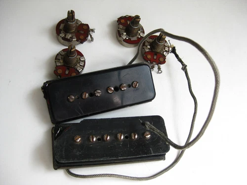 Original 1965 Gibson SG Special Guitar Pickups Pots Lot for Project