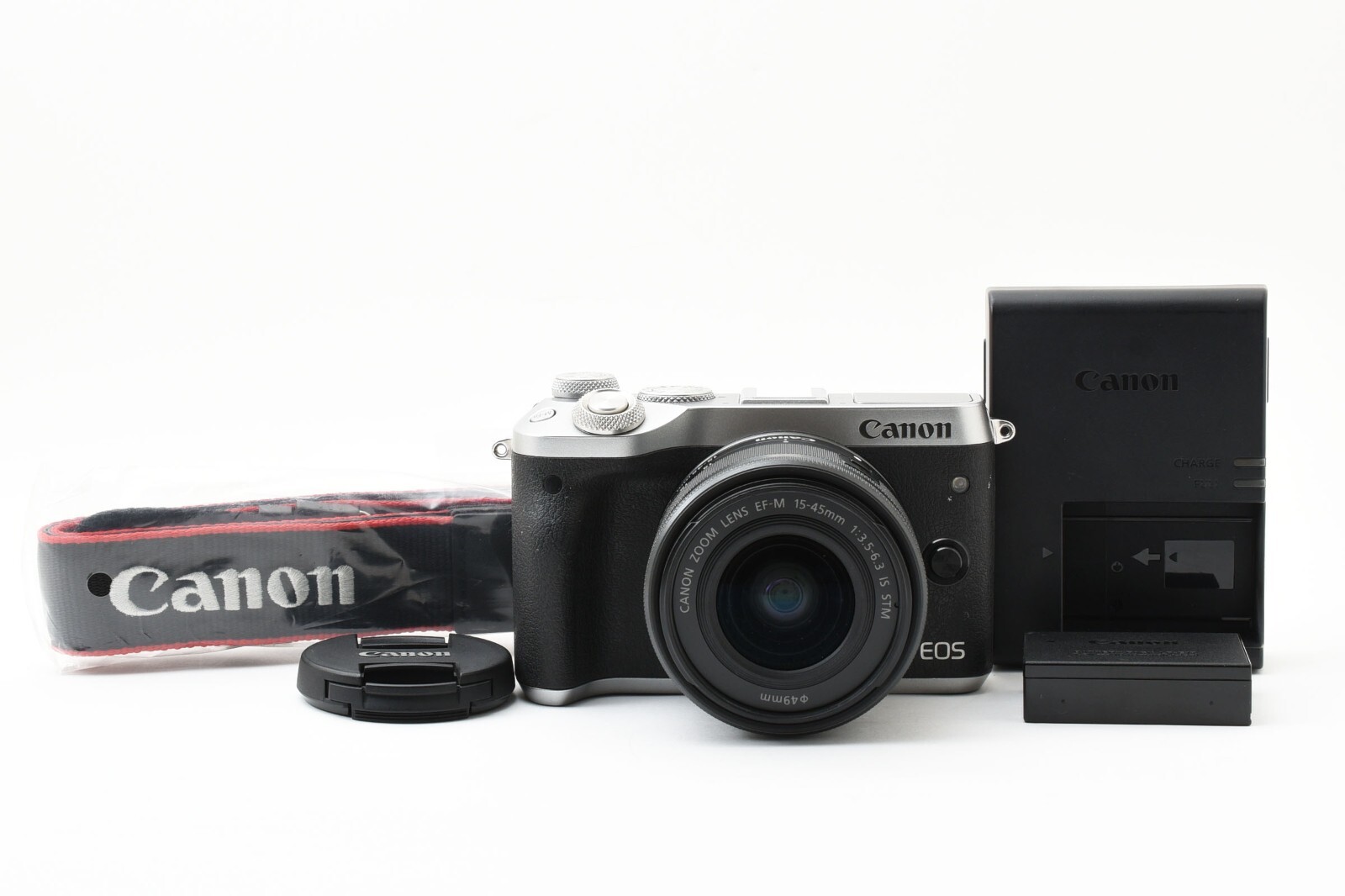 Canon EOS M6 24.2MP Digital Camera Black + EF-M 15-45mm F3.5-5.6 IS STM #2336