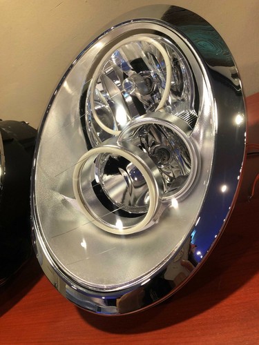 USED ORACLE 2005-2008 Mini Cooper HEADLIGHTS WITH WHITE PLASMA HALOS 7103-051 - Picture 3 of 5