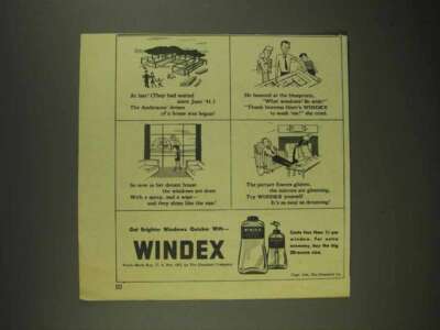 1946 Windex Cleaner Ad - Dream House Begun
