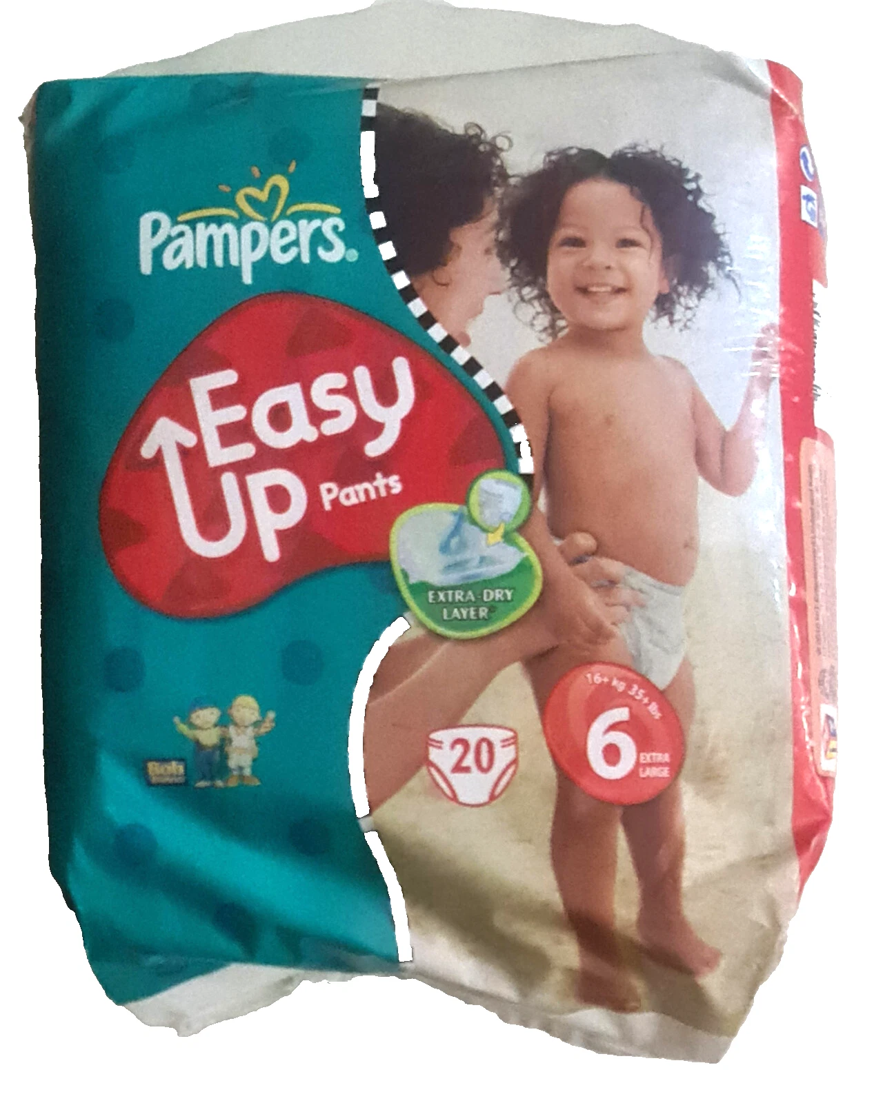 BRAND NEW 2010 PAMPERS EASY UP BOB BUILDER 20 diapers No6 up to 16+kgs/35+lbs
Opens in a new window 