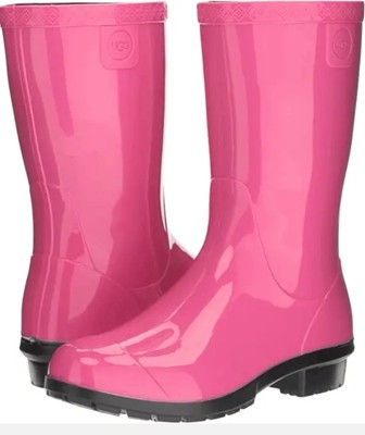 UGG Girl's Kids Raana Rain Boots - Diva Pink 3M Little Kid NWT