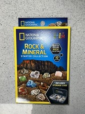 National Geographic Rock Mineral Starter Collection 10 Specimens Case ID Sheet