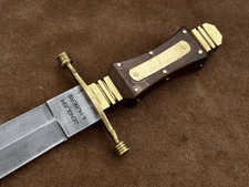Vintage Style Bowie Knife by J. English  Hubers  Collectible Replica Blade