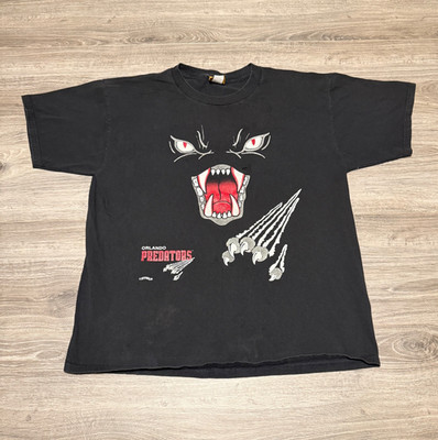 Vintage 90s Orlando Predators Arena Football Jump Out Nutmeg T-Shirt Adult XL