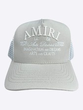 Amiri Light Grey  White Arts District Trucker Hat