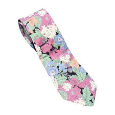 Liberty of London Floral Necktie Men's Multicolor Botanical 100% Cotton USA Made